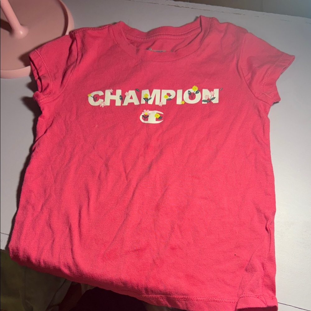 Champion Kids Floral Pink Tee